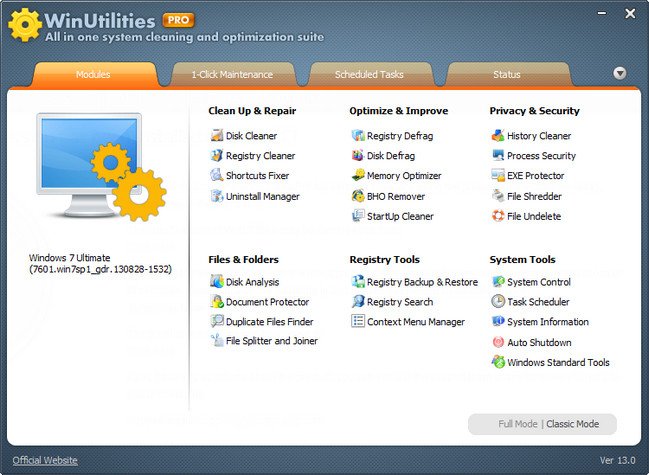 WinUtilities Professional Edition 13.1 Multilingual