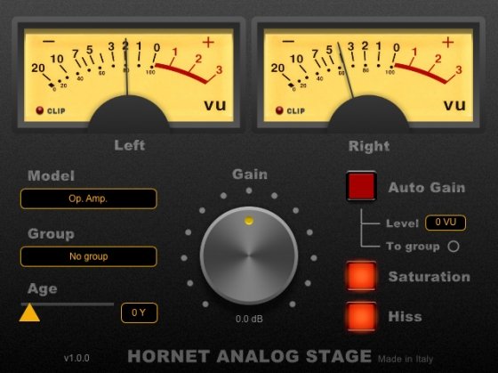 HoRNet AnalogStage VST VST3 AU RTAS AAX v1.1.1 RETAiL (WIN/OSX)