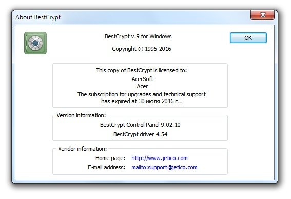 Jetico BestCrypt Container Encryption 9.02.10