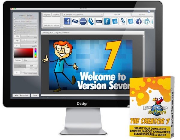 Portable Laughingbird Software The Logo Creator 7.2 + Business Pack Set 2