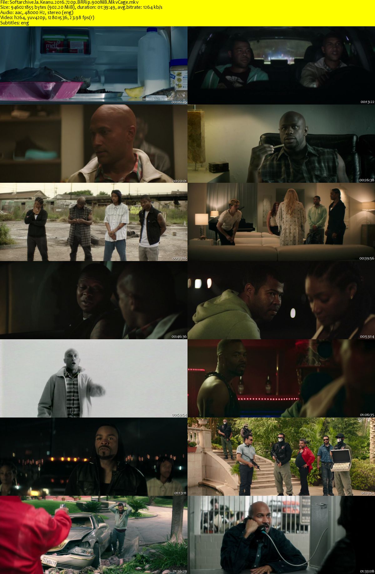 Download Keanu 2016 720p BRRip 900MB MkvCage SoftArchive