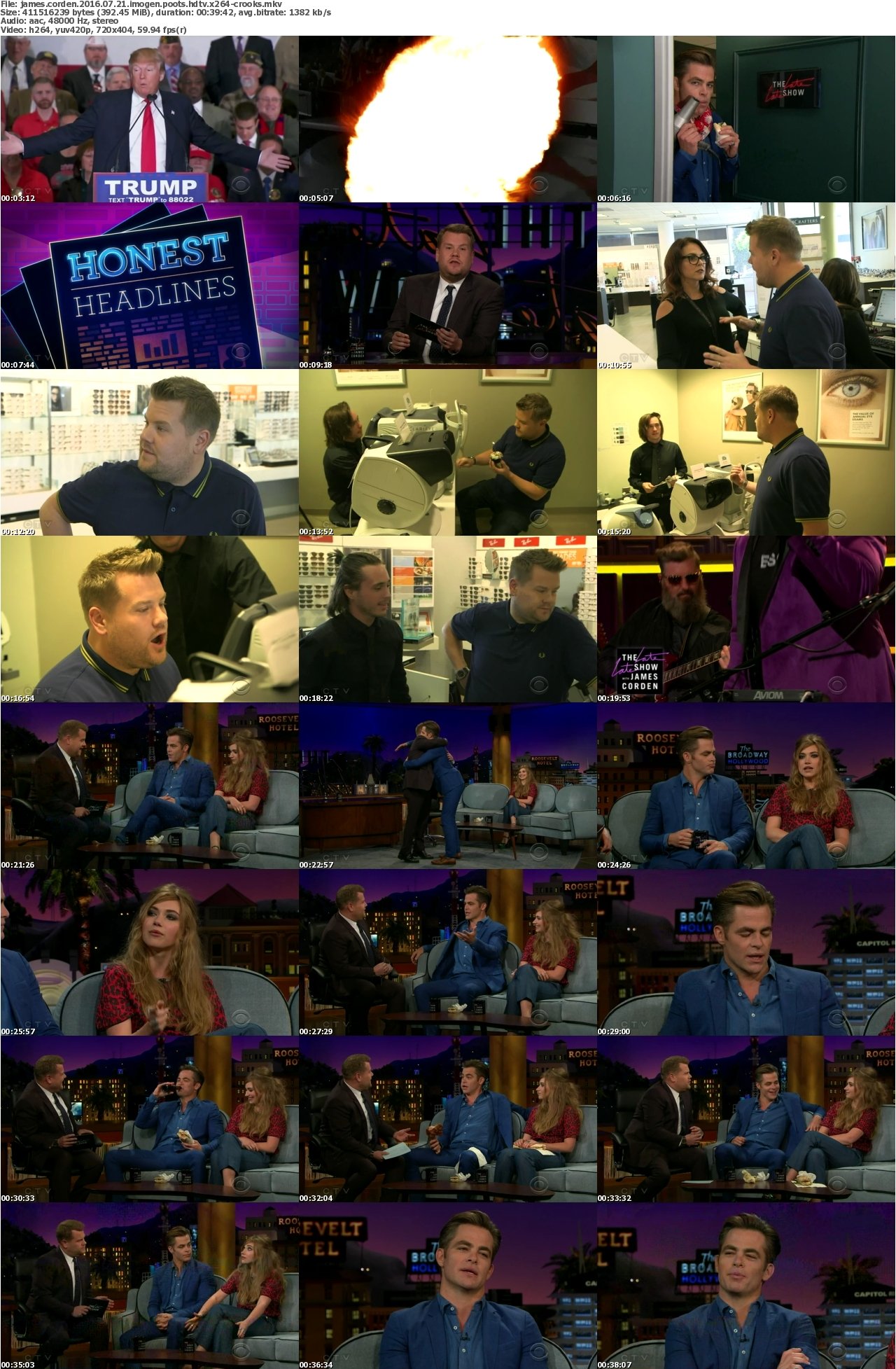 James Corden 2016 07 21 Imogen Poots HDTV x264-CROOKS