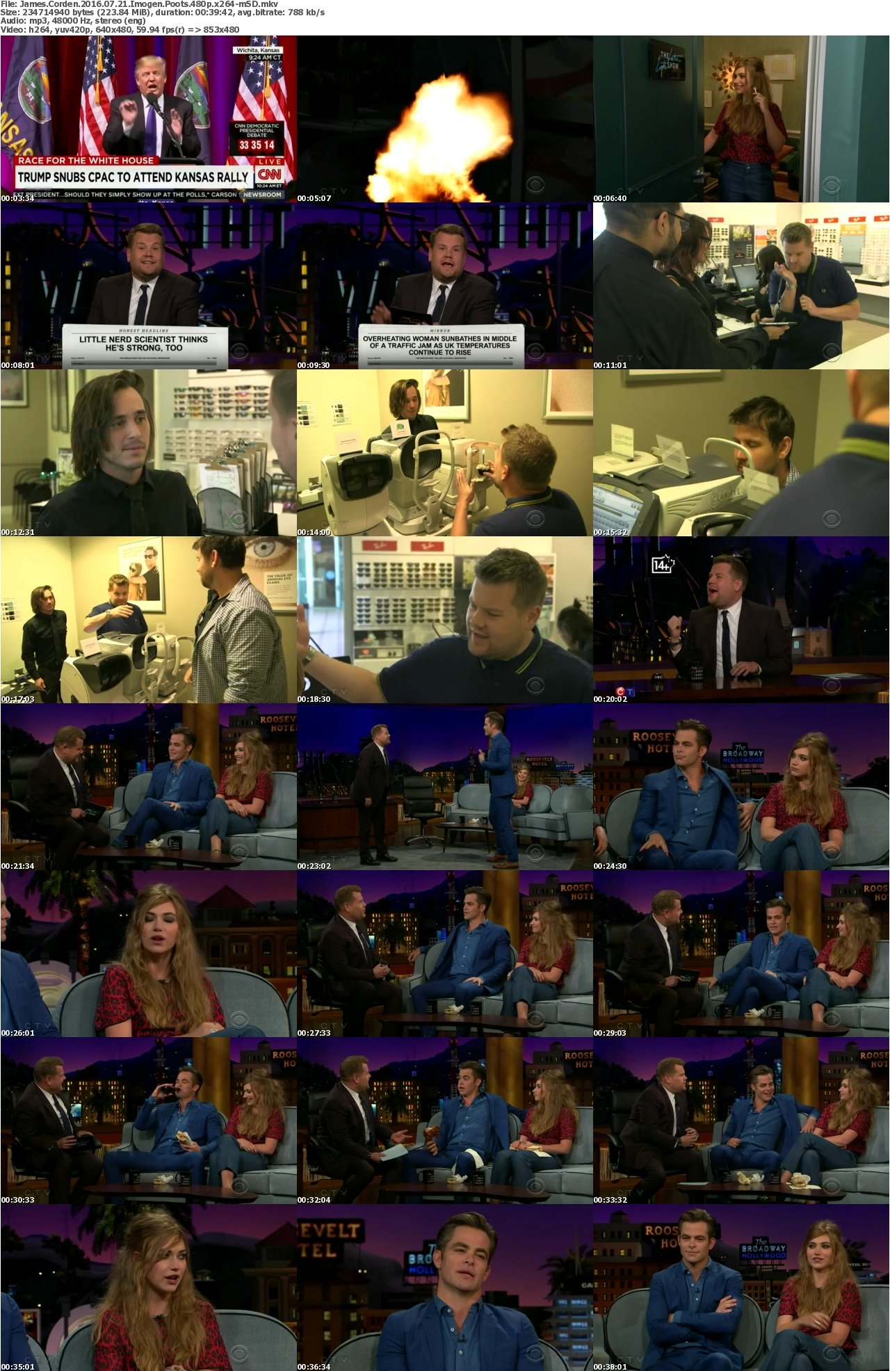 James Corden 2016 07 21 Imogen Poots 480p x264-mSD