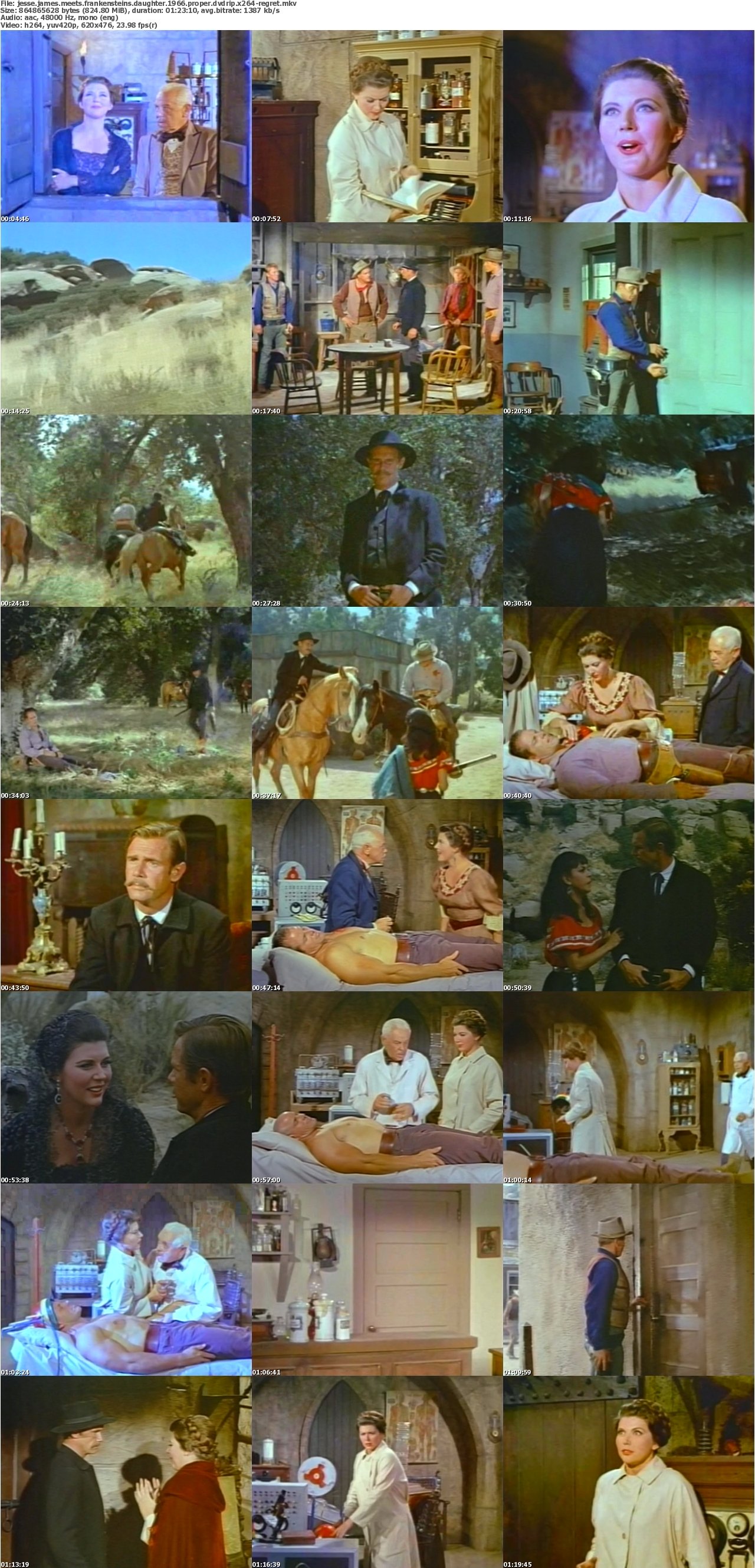 Jesse James Meets Frankensteins Daughter 1966 PROPER DVDRip x264-REGRET