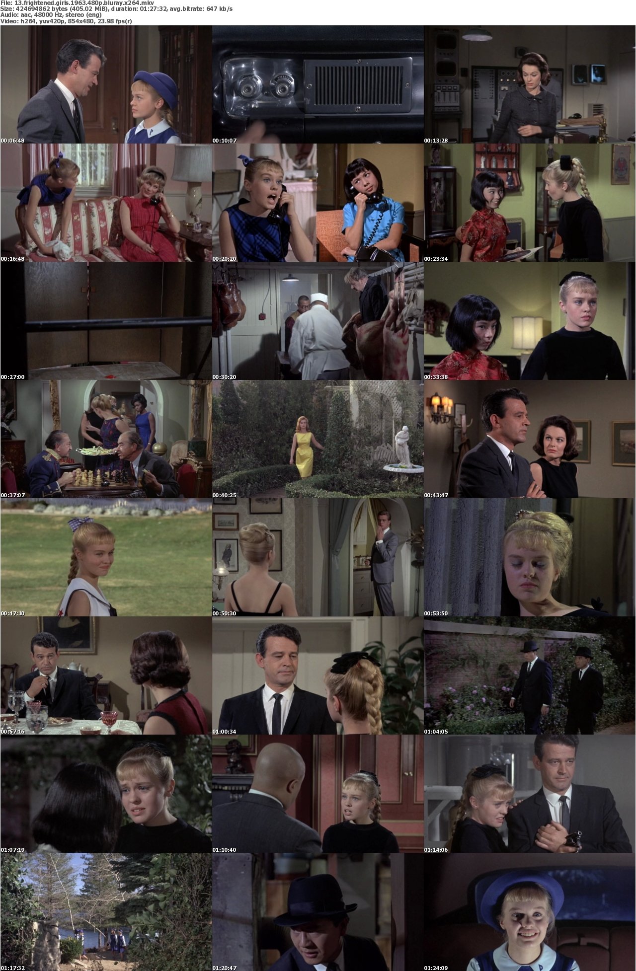 13 Frightened Girls 1963 480p BluRay x264