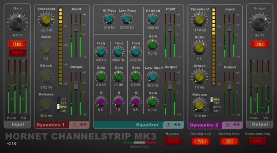 HoRNet ChannelStrip MK3 VST VST3 AU RTAS AAX v3.1.0 RETAiL (OSX/WiN)
