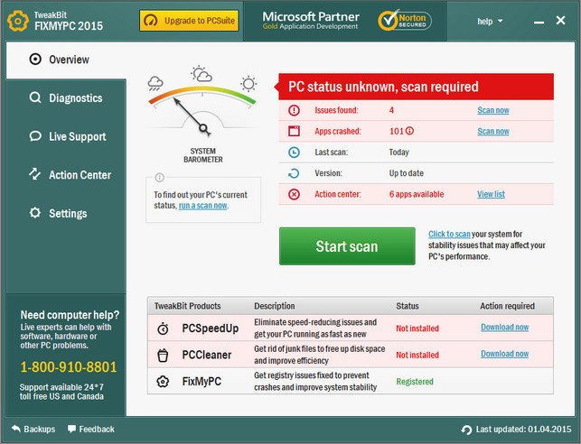 TweakBit FixMyPC v1.7.1.3