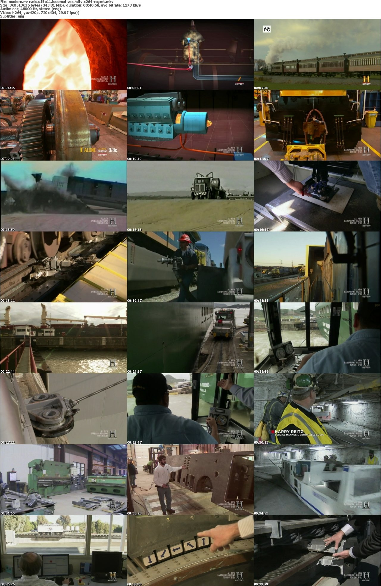 Modern Marvels S15E11 Locomotives HDTV x264-REGRET