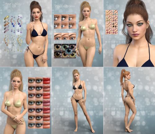 3D Models - FWSA Piper HD for Victoria 7 and Her Jewelry