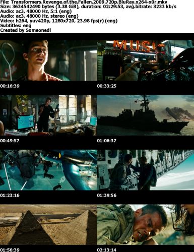 Transformers Revenge of the Fallen 2009 720p BluRay x264-x0r