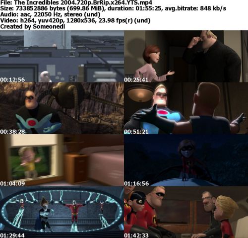The Incredibles 2004 720p BrRip x264 YTS