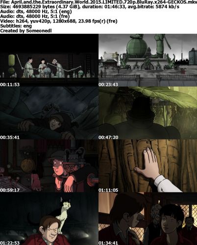April and the Extraordinary World 2015 LIMITED 720p BluRay x264-GECKOS