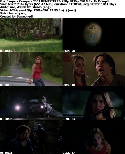 Jeepers Creepers 2001 REMASTERED 720p BRRip 650 MB - iExTV