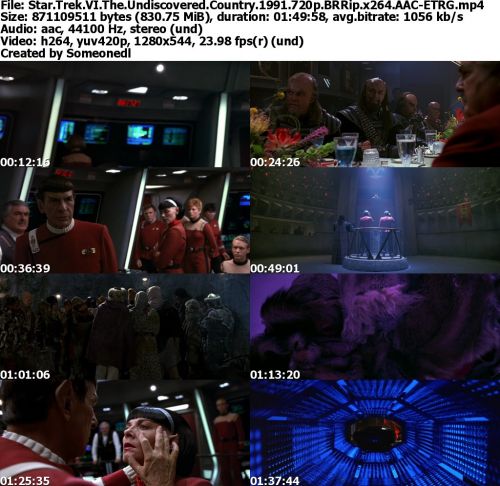 Star Trek VI The Undiscovered Country 1991 720p BRRip x264 AAC-ETRG