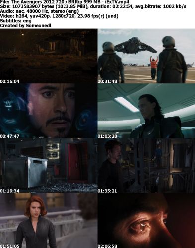 The Avengers 2012 720p BRRip 999 MB - iExTV