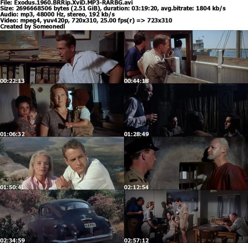 Exodus 1960 BRRip XviD MP3-RARBG