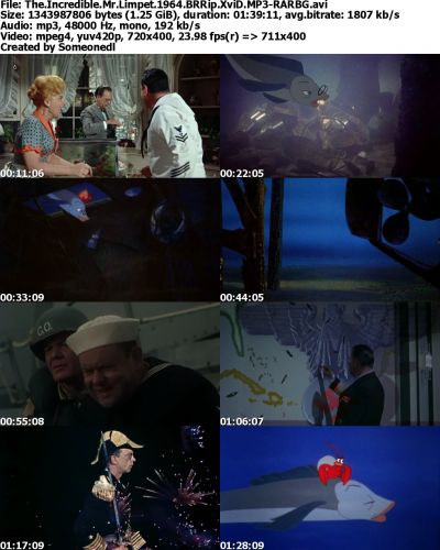 The Incredible Mr Limpet 1964 BRRip XviD MP3-RARBG