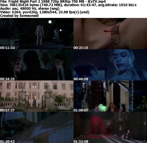 Fright Night Part 2 1988 720p BRRip 750 MB - iExTV