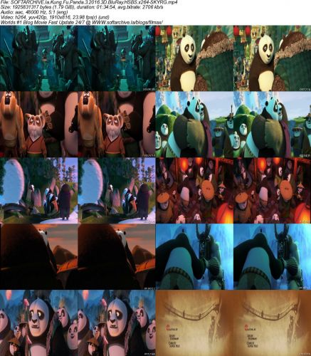 Kung Fu Panda 3 2016 3D BluRay HSBS x264 SKYRG
