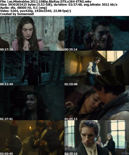 Les Misérables 2012 1080p BluRay DTS x264-ETRG