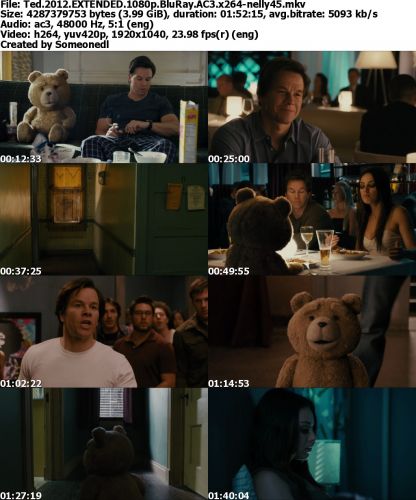 Ted 2012 EXTENDED 1080p BluRay AC3 x264-nelly45