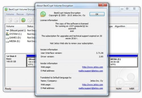 Jetico BestCrypt Volume Encryption 3.71.06 Multilingual