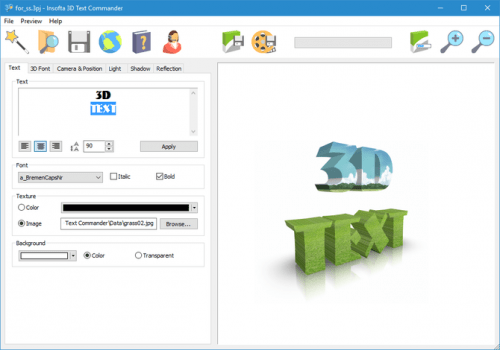 Insofta 3D Text Commander v4.0.0