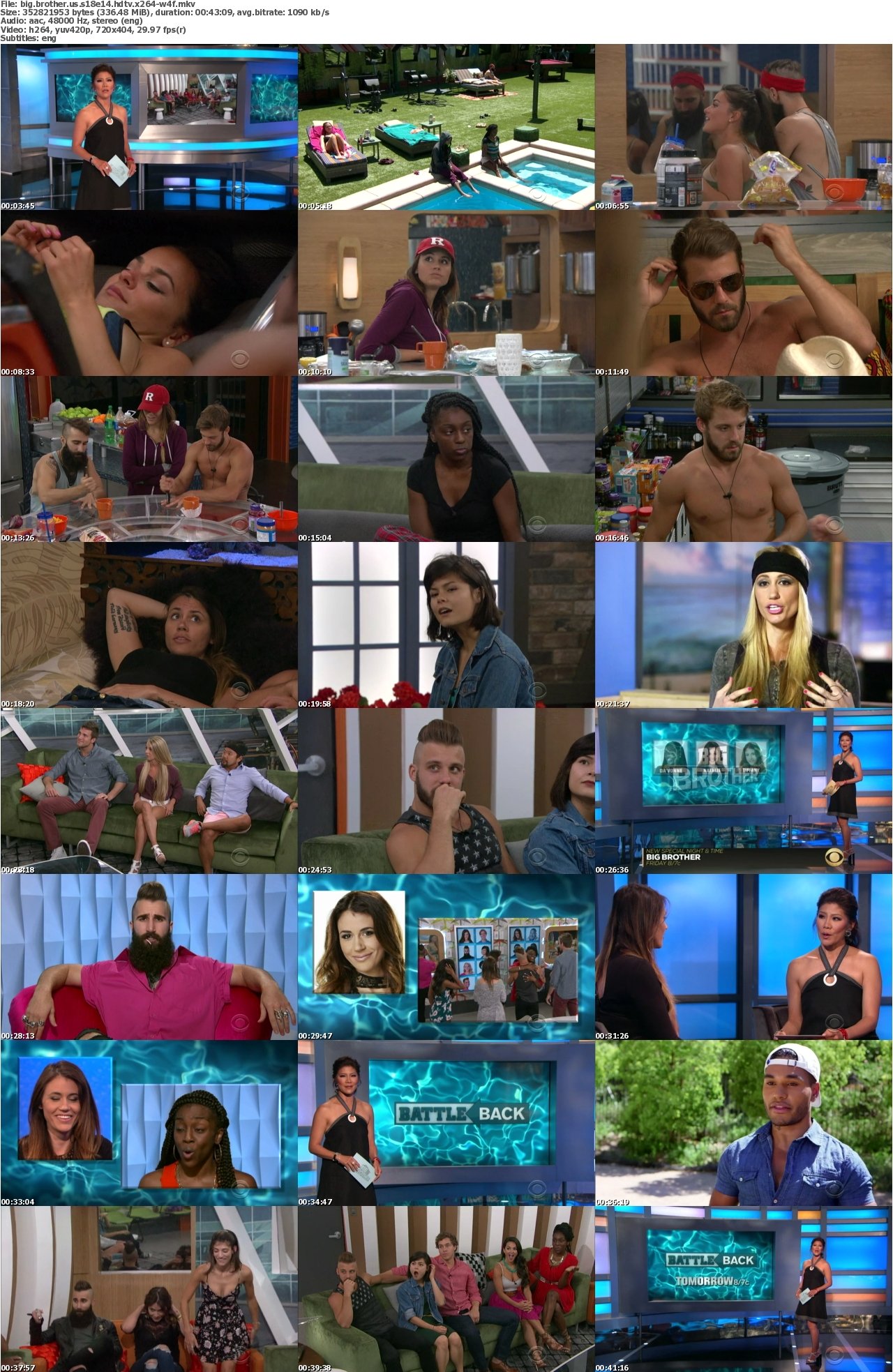 Big Brother US S18E14 HDTV x264-W4F