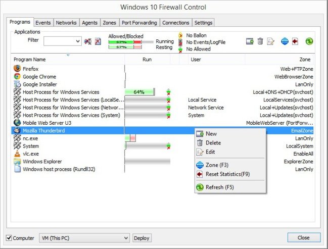 Windows 10 Firewall Control 8.0.0.9 beta 