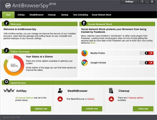 free for ios instal AntiBrowserSpy Pro 2024 7.0.49884