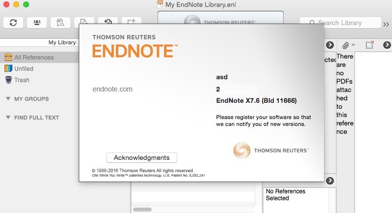 endnote x6 product key