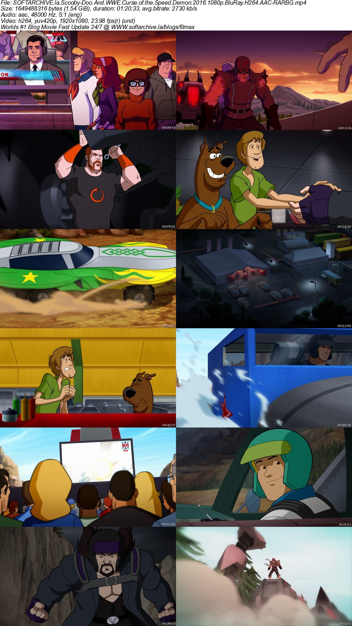 Scooby Doo And WWE Curse of the Speed Demon 2016 1080p BluRay H264 AAC ...