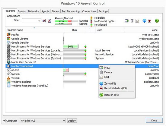 Windows 10 Firewall Control / Control Plus 8.0.0.9 Beta Portable 