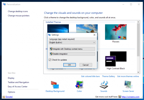 Personalization Panel for Windows 10 v2.0