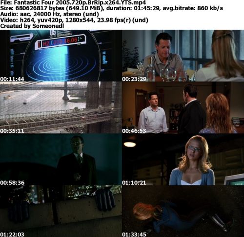 Fantastic Four 2005 720p BrRip x264 YTS