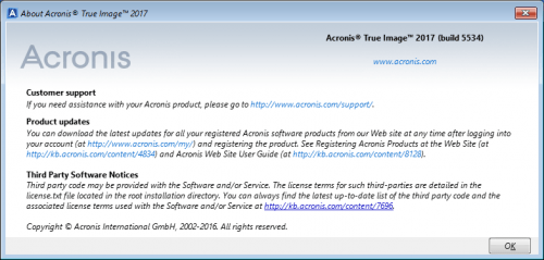 Acronis True Image 2017 v20.0.5534 WinPE Boot ISO (x64)