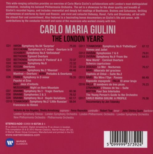 Carlo Maria Giulini – The London Years - 2013
