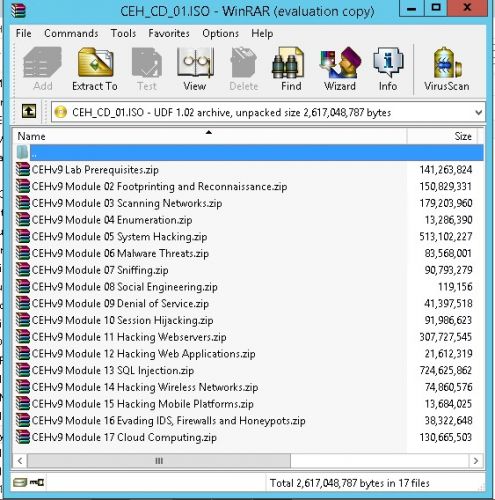 Certified Ethical Hacker (CEH) Version 9 Tool kit + PDF Slides