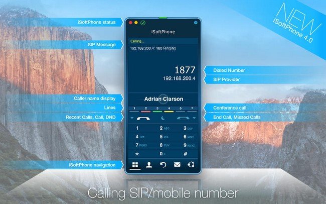 iSoftPhone Professional 4.1203  (Mac OS X) 