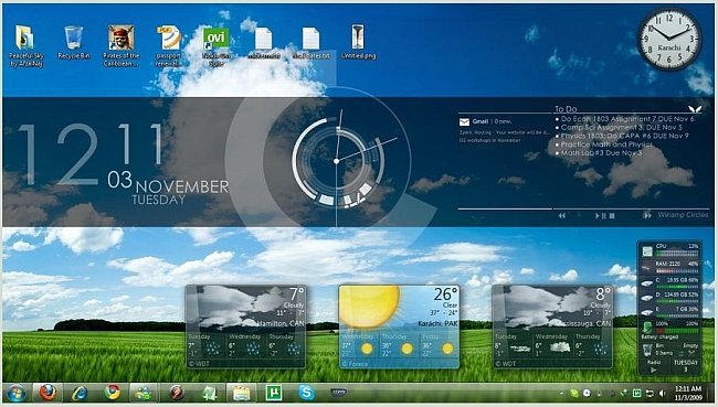 Rainmeter 4.0 Build 2627 Beta + Skins Pack