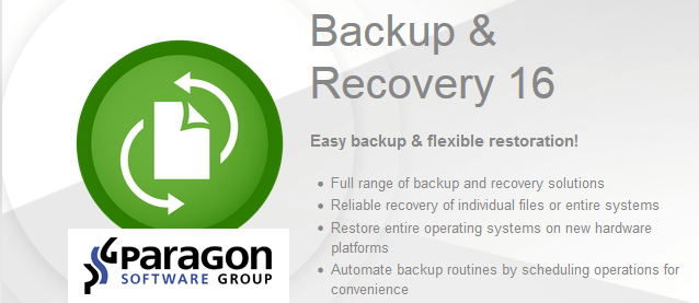 Paragon Backup &amp; Recovery 2016 Home v10.1.28.101