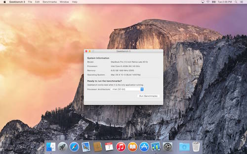 Geekbench 4.0.1 MacOSX