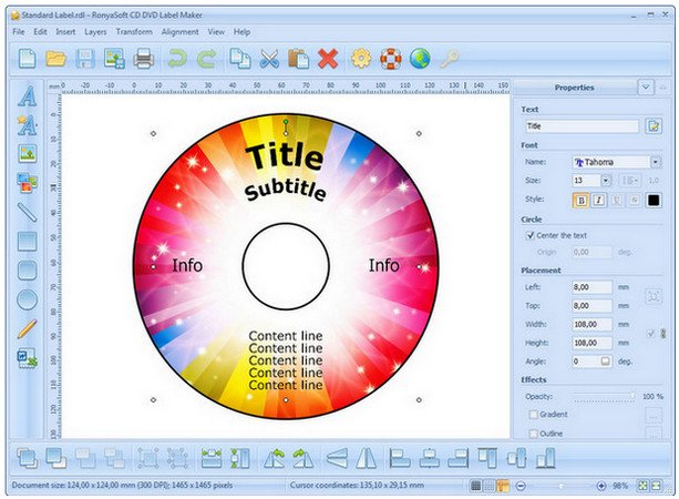 Ronyasoft CD DVD Label Maker 3.2.10 Multilingual Portable 