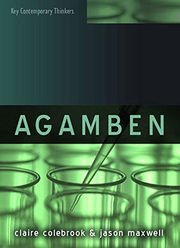 Agamben (Key Contemporary Thinkers)