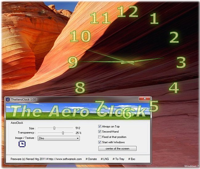 TheAeroClock 3.99 (x86/x64) Multilingual Portable
