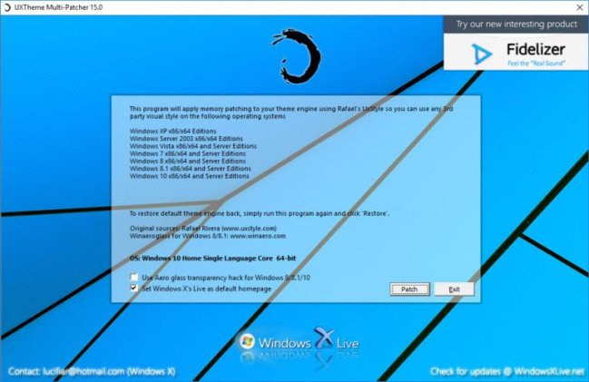 UXTheme Multi-Patcher 15.0 
