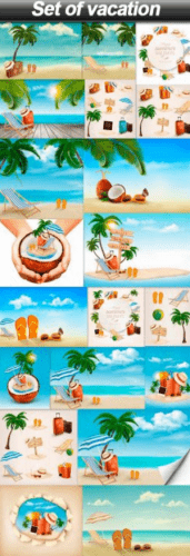 Set of vacation