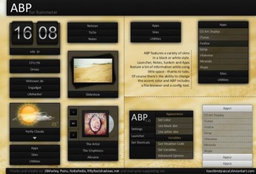 Rainmeter 4.0 Build 2627 Beta + Skins Pack