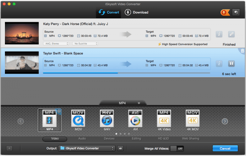 iSkysoft Video Converter 5.5.0 Multilingual MacOSX