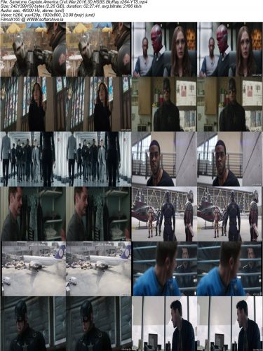 Captain America Civil War 2016 3D HSBS BluRay x264-YTS